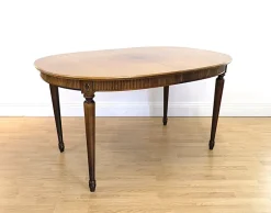 Pamono Mid-Century Modern Gustavian Dining Table and Chairs, 1960s, Set of 9 Best