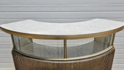 Pamono Mid-Century Modern Home Cocktail Bar with Bar Stools and Mirror, England, 1960s, Set of 4 Sale