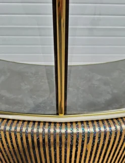 Pamono Mid-Century Modern Home Cocktail Bar with Bar Stools and Mirror, England, 1960s, Set of 4 Sale