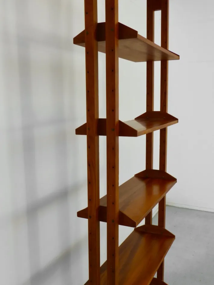 Pamono Mid-Century Modern Italian Freestanding Teak Modular Bookshelf, 1960s