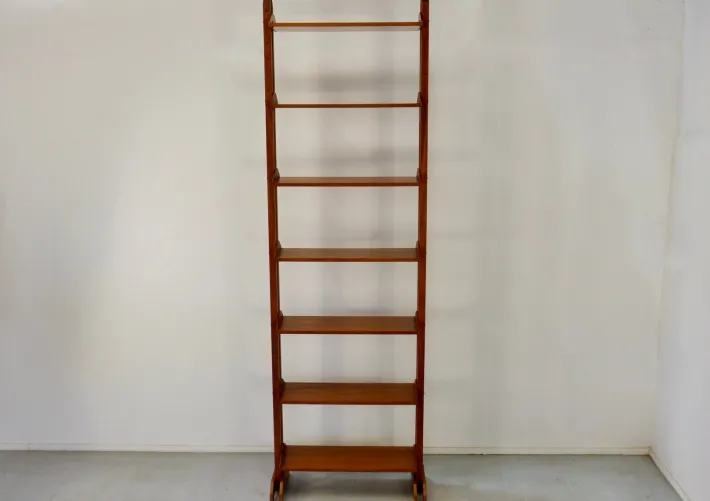 Pamono Mid-Century Modern Italian Freestanding Teak Modular Bookshelf, 1960s