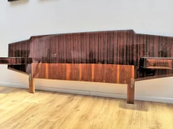 Pamono Mid-Century Modern Italian Bed Frame with Floating Nightstands, 1950s Online