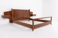 Pamono Mid-Century Modern Italian Double Bed Frame from Gio Ponti, 1950s Hot