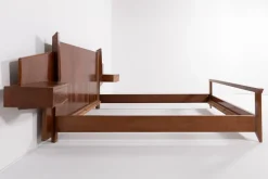 Pamono Mid-Century Modern Italian Double Bed Frame from Gio Ponti, 1950s Hot