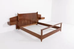 Pamono Mid-Century Modern Italian Double Bed Frame from Gio Ponti, 1950s Hot