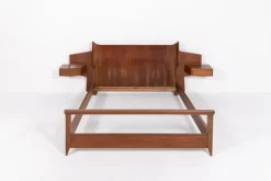Pamono Mid-Century Modern Italian Double Bed Frame from Gio Ponti, 1950s Hot
