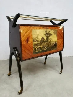 Pamono Mid-Century Modern Italian Cocktail Bar Cabinet by Cesare Lacca