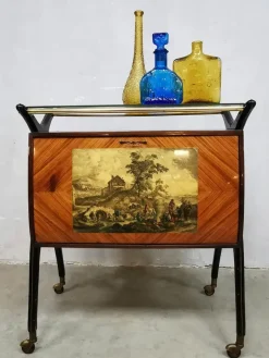 Pamono Mid-Century Modern Italian Cocktail Bar Cabinet by Cesare Lacca