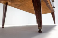 Pamono Mid-Century Modern Italian Wooden Dressing Table with Lightning Mirror, 1960s Clearance