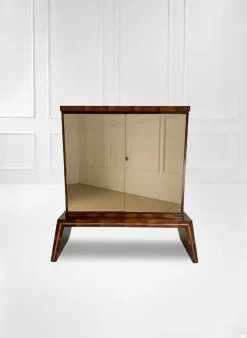 Pamono Mid-Century Modern Italian Mirrored Dry Bar Cabinet, 1950s Outlet