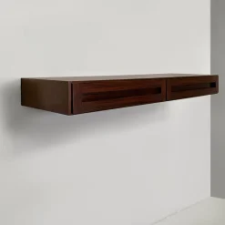 Pamono Mid-Century Modern Italian Wood Wall Console attributed to Vittorio Introini, 1960s Discount