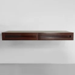 Pamono Mid-Century Modern Italian Wood Wall Console attributed to Vittorio Introini, 1960s Discount