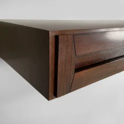Pamono Mid-Century Modern Italian Wood Wall Console attributed to Vittorio Introini, 1960s Discount