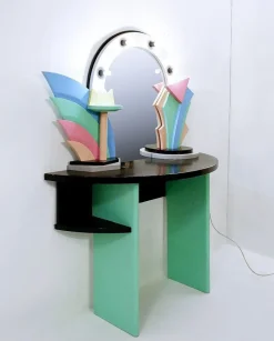 Pamono Mid-Century Modern Lacquered Wood Dressing Table, 1960s Best