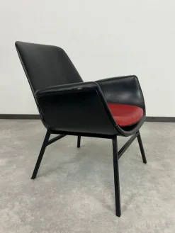 Pamono Mid-Century Modern Leather Seating Group by Gastone Rinaldi, 1970s, Set of 4 Clearance