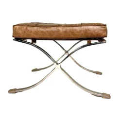 Pamono Mid-Century Modern Leather Bench
