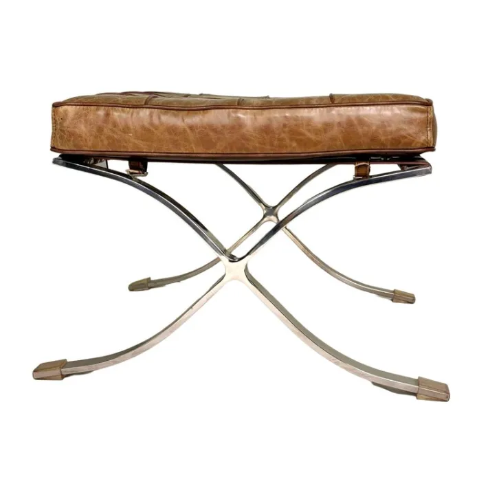 Pamono Mid-Century Modern Leather Bench