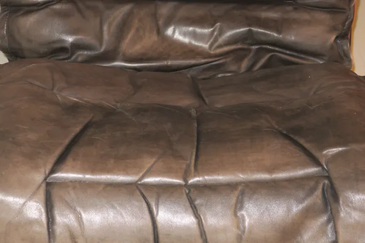 Pamono Mid-Century Modern Leather Siesta Chair with Ottoman by Ingmar Relling, Set of 2 Hot
