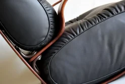 Pamono Mid-Century Modern Plywood and Leather Rocking Chair New