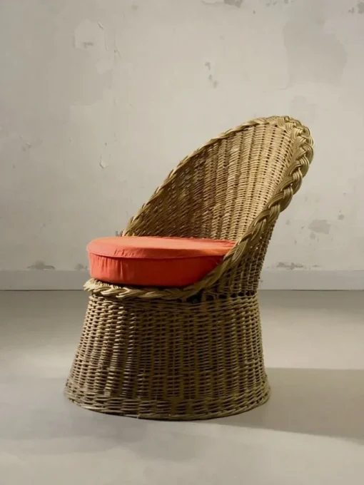 Pamono Mid-Century Modern Rattan Terrasse Summer Set, France, 1950s, Set of 4 Online