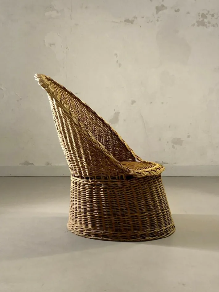 Pamono Mid-Century Modern Rattan Terrasse Summer Set, France, 1950s, Set of 4 Online