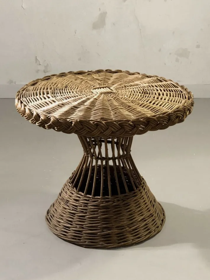 Pamono Mid-Century Modern Rattan Terrasse Summer Set, France, 1950s, Set of 4 Online