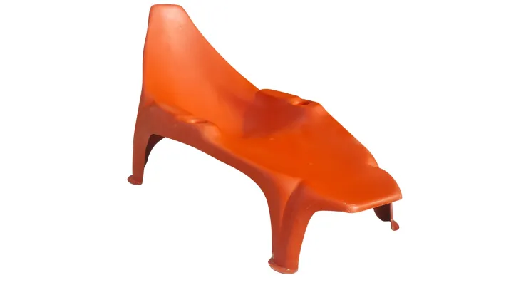 Pamono Mid-Century Modern Red Pool Lounger Sale