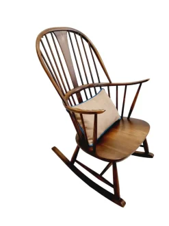 Pamono Mid-Century Modern Rocking Chair attributed to Lucian Ercolani for Ercol Online