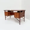 Pamono Mid-Century Modern Rosewood Desk by Svend Åge Madsen, Denmark, 1960s
