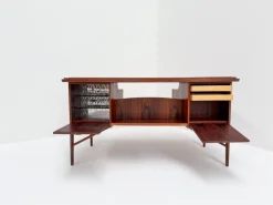 Pamono Mid-Century Modern Rosewood Desk by Svend Åge Madsen, Denmark, 1960s