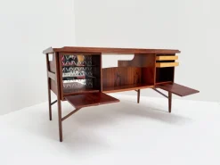Pamono Mid-Century Modern Rosewood Desk by Svend Åge Madsen, Denmark, 1960s