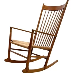 Pamono Mid-Century Modern Scandinavian Model J16 Rocking Chair attributed to Hans Wegner, 1960s Discount