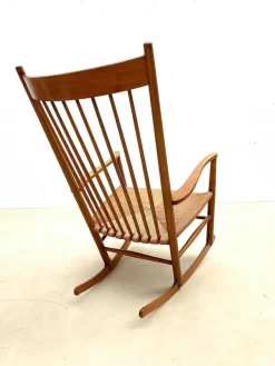 Pamono Mid-Century Modern Scandinavian Model J16 Rocking Chair attributed to Hans Wegner, 1960s Discount