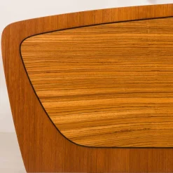 Pamono Mid-Century Modern Scandinavian Queen Size Bed with Nightstands and Lamp, 1950s Clearance