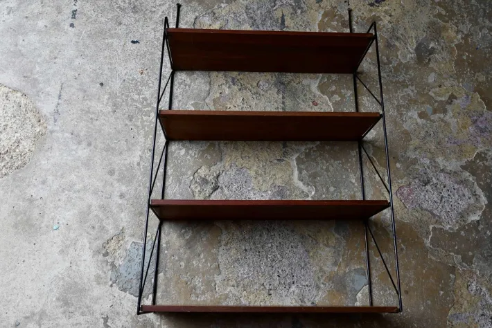 Pamono Mid-Century Modern String Shelf, 1950s Clearance