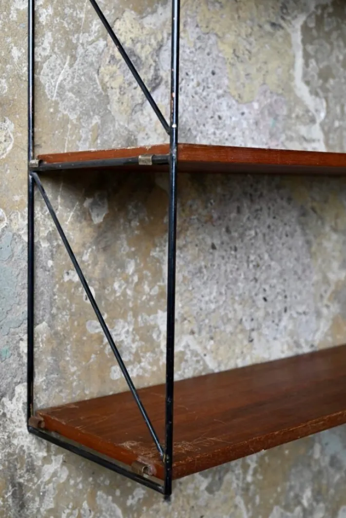Pamono Mid-Century Modern String Shelf, 1950s Clearance