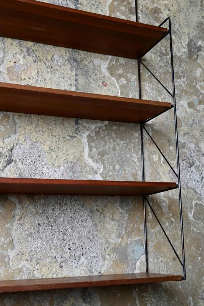 Pamono Mid-Century Modern String Shelf, 1950s Clearance
