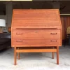 Pamono Mid-Century Modern Swedish Teak Secretary Writing Desk by Arne Wahl Iversen Best