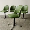 Pamono Mid-Century Modern Swivel Dining or Office Chairs, 1960s, Set of 4 Hot