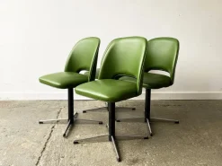 Pamono Mid-Century Modern Swivel Dining or Office Chairs, 1960s, Set of 4 Hot