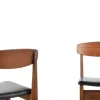 Pamono Mid-Century Modern Teak and Leatherette Dining Chairs, 1960s, Set of 4 Best