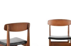 Pamono Mid-Century Modern Teak and Leatherette Dining Chairs, 1960s, Set of 4 Best