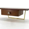 Pamono Mid-Century Modern Teak and Brass Key Console, 1950s Hot