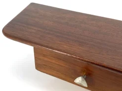 Pamono Mid-Century Modern Teak and Brass Key Console, 1950s Hot