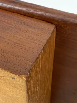 Pamono Mid-Century Modern Teak and Brass Key Console, 1950s Hot