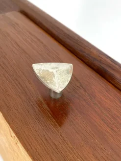 Pamono Mid-Century Modern Teak and Brass Key Console, 1950s Hot