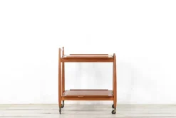 Pamono Mid-Century Modern Teak Cocktail Trolley from White & Newton New