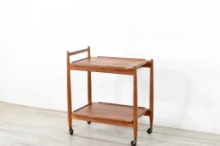 Pamono Mid-Century Modern Teak Cocktail Trolley from White & Newton New