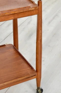 Pamono Mid-Century Modern Teak Cocktail Trolley from White & Newton New