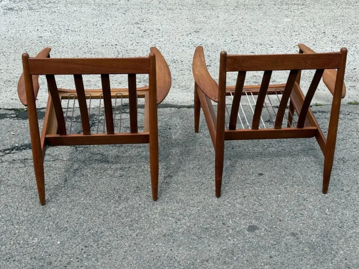 Pamono Mid-Century Modern Teak Lounge Chairs attributed to Grete Jalk for France & Søn / France & Daverkosen, Denmark, 1960s, Set of 2 Hot